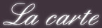 Les menus Les menus